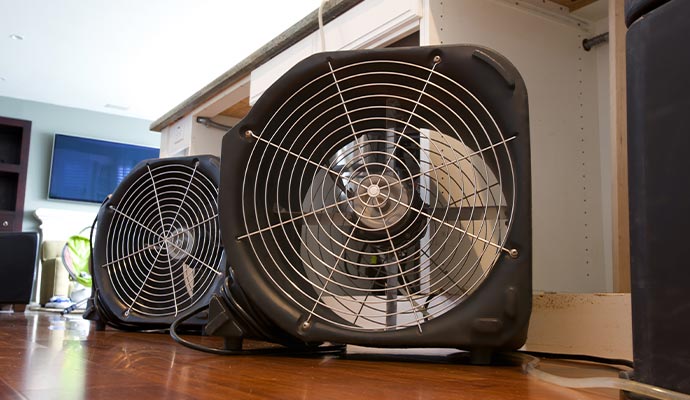 Water damage restoration equipment