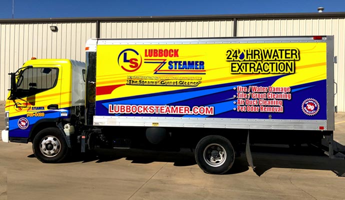 Service vehicle of Lubbock Steamer Service vehicle of Lubbock Steamer