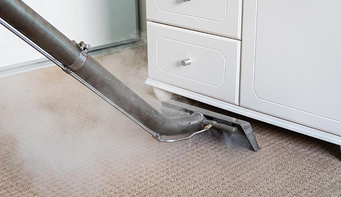 Carpet steam cleaning