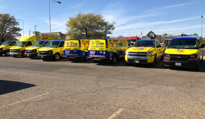 Lubbock Steamer Cleaning & Restoration service vehicles