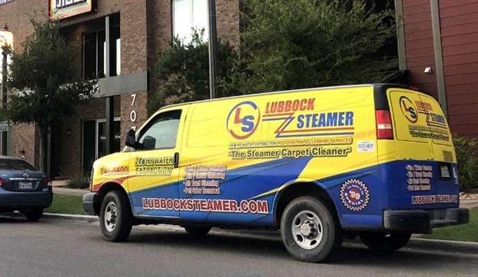 Lubbock Steamer Cleaning & Restoration service vehicle