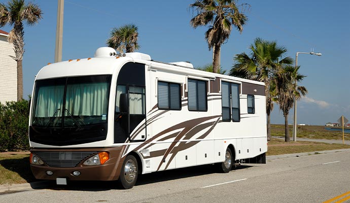 Clean and fresh rv on street