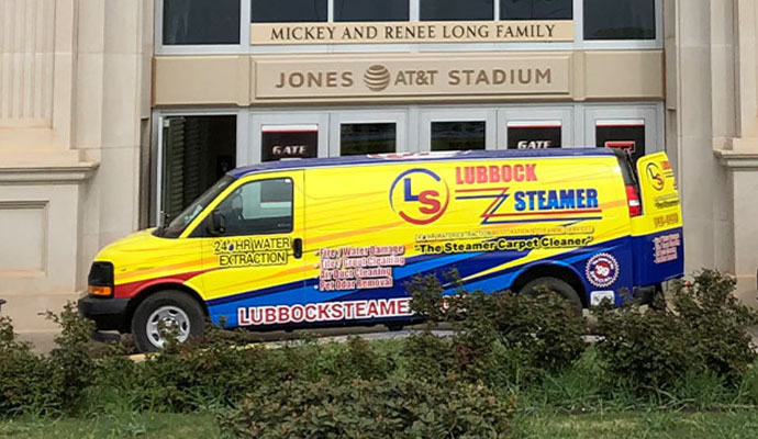 Lubbock Steamer Cleaning & Restoration service vehicle